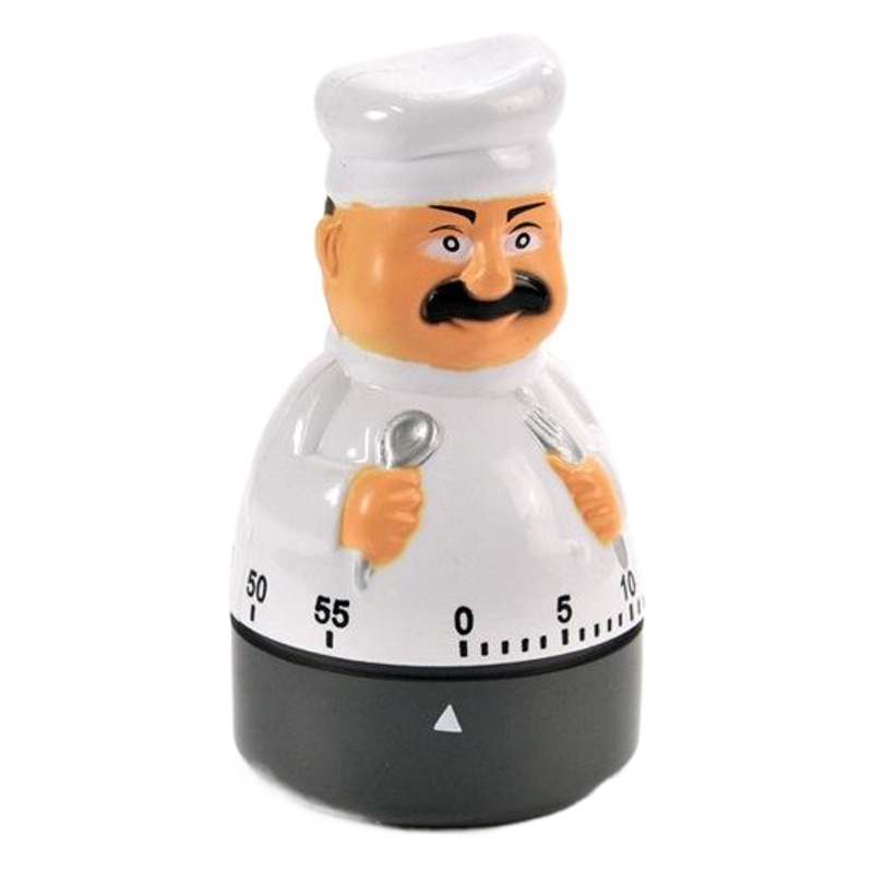 Suministro de cocina temporizador cuchillo tenedor chef temporizador de plástico