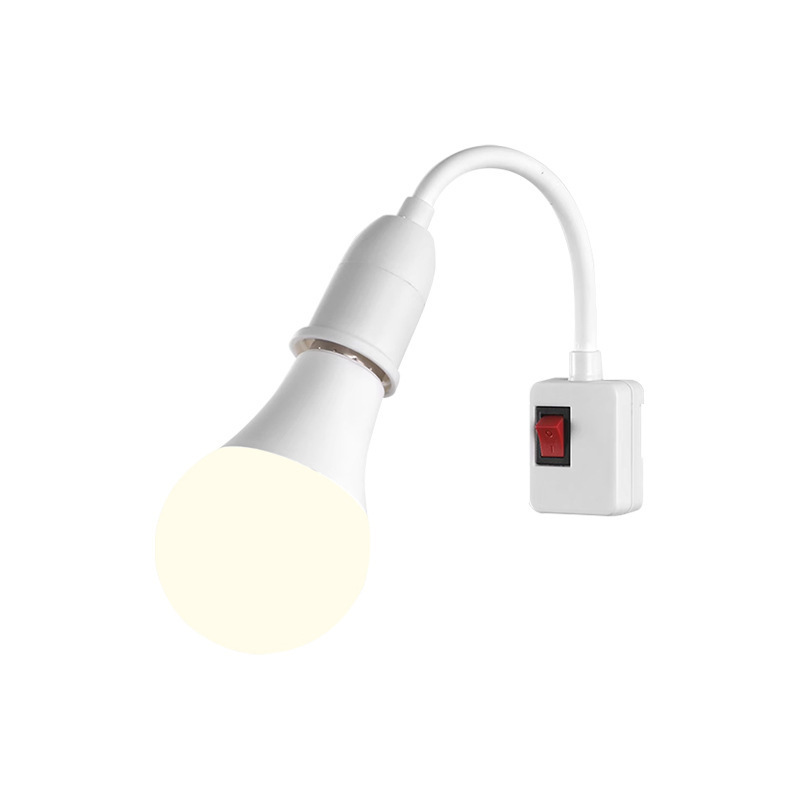 Transfronterizos venta caliente LED bombilla e27 tornillo con interruptor de toma universal control doméstico ahorro de energía bombilla de iluminación ultra brillante