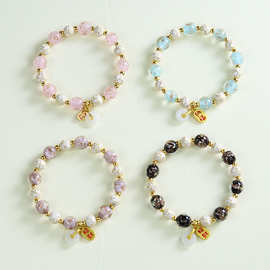 景泰蓝手链女生轻奢高级感香灰琉璃掐丝珐琅景区饰品手串批货摆摊