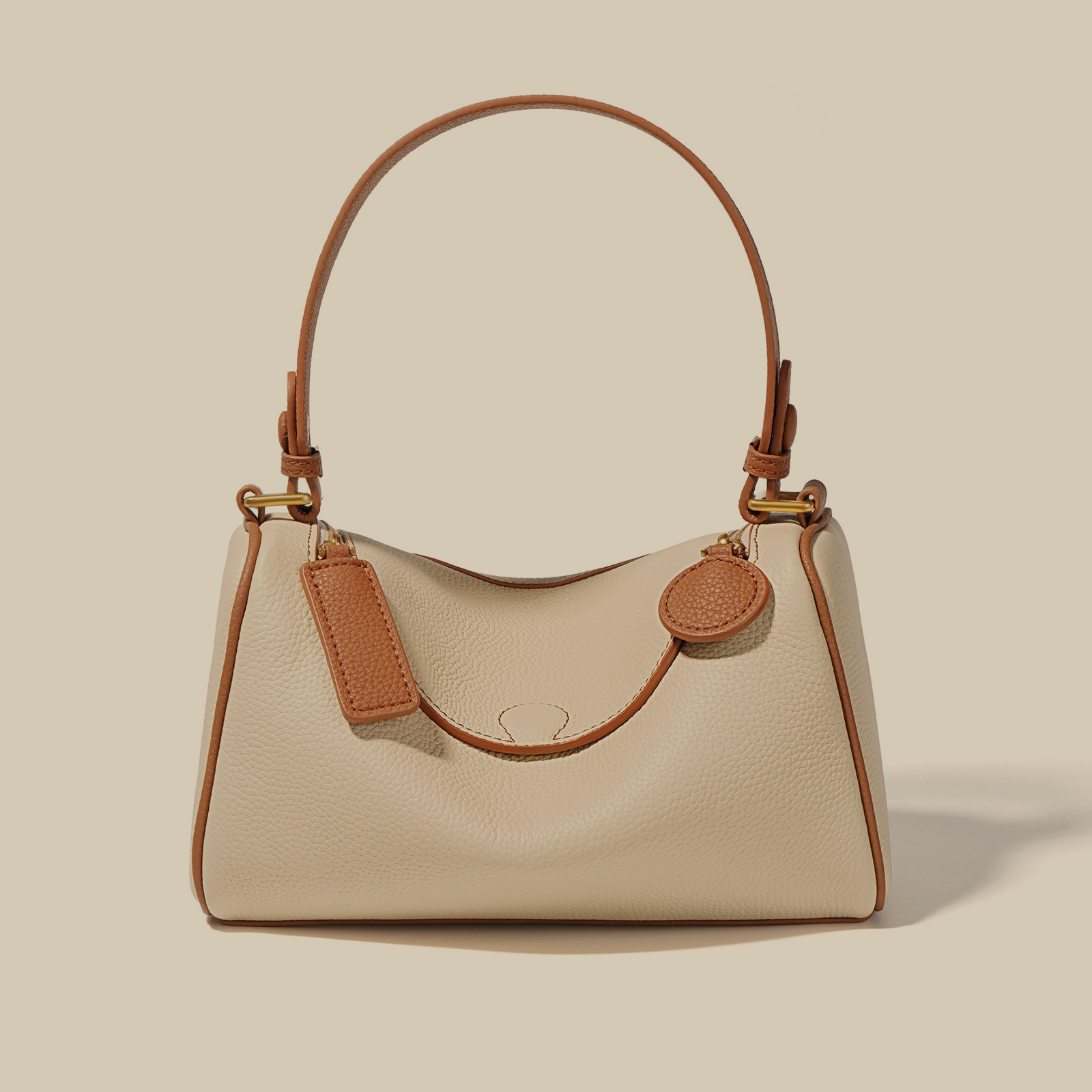 Women's 2025 New Top Grain Cowhide Commuter Versatile Crossbody Bag Luxury Genuine Leather Shoulder Pillow Bag - Thumbnail 2