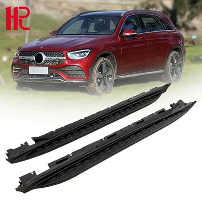 2016 GLC üçün alüminium qara yan pilləkənlər, ayaq pedalları