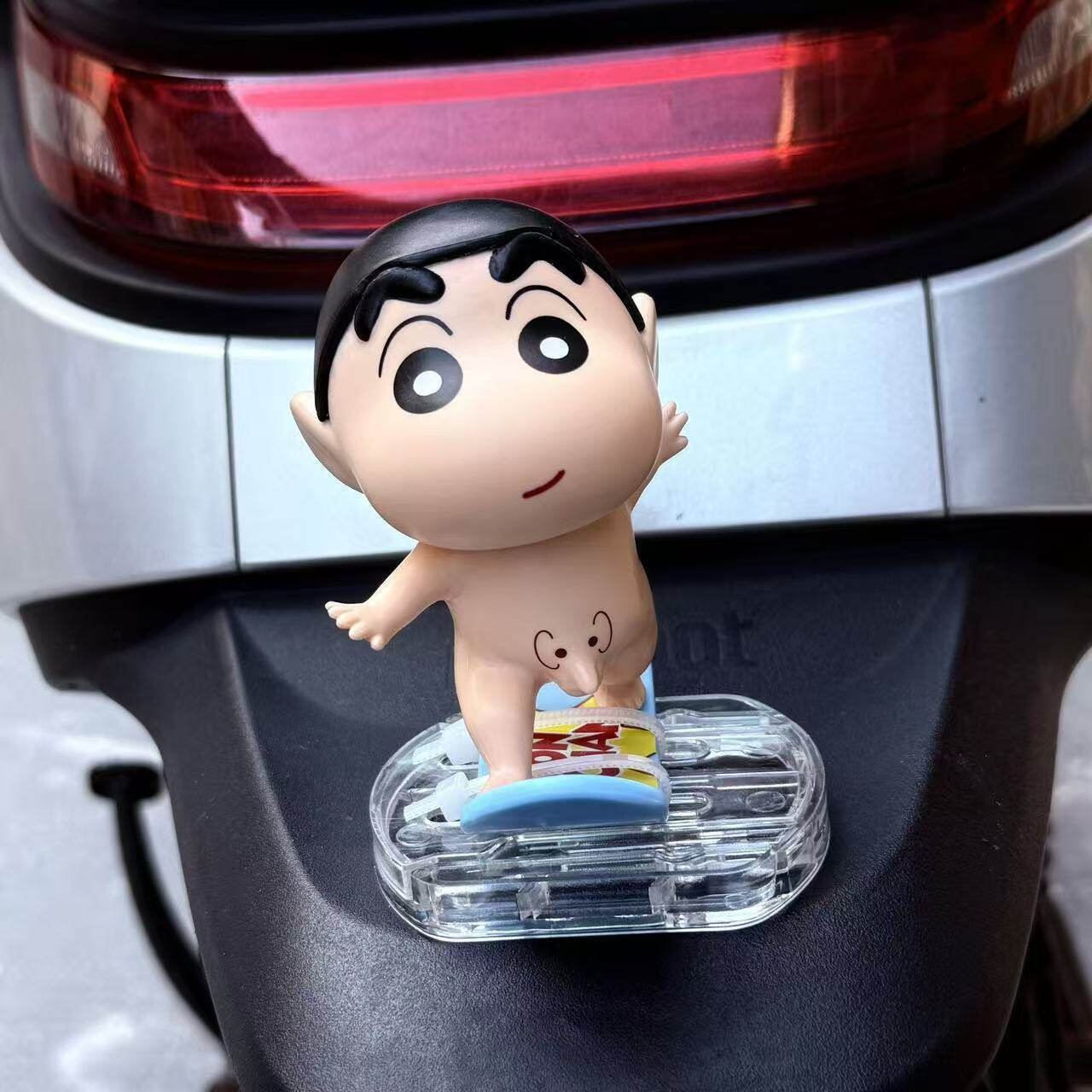 Summer Surfing Crayon Shin-Chan Car Ornaments Car Rear Decorations Electric Vehicle Car Hanging Decorations Modification Ornaments Decoration