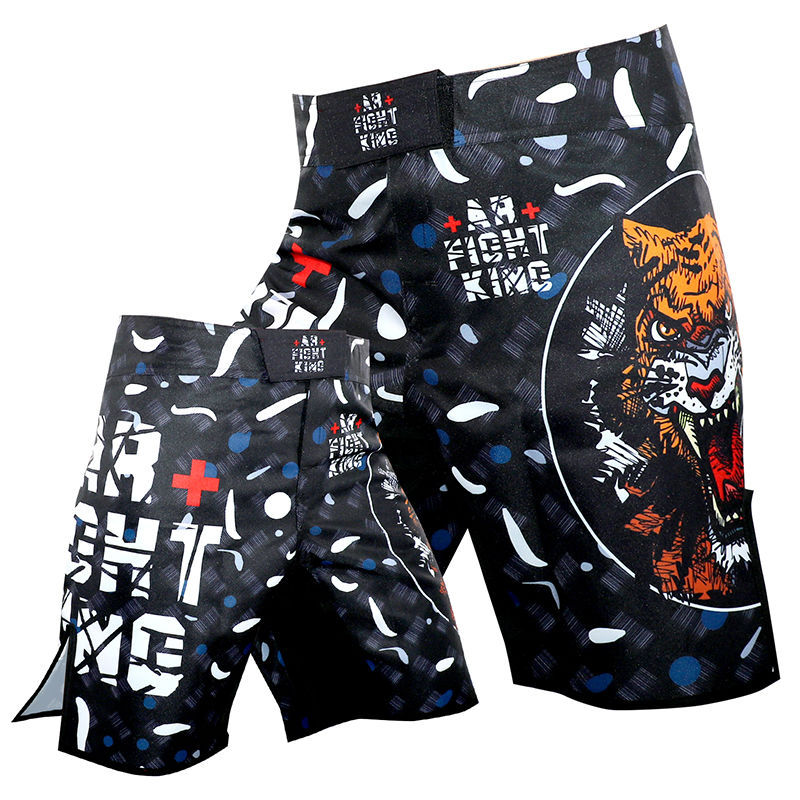 MMA Thai boxing jiu-jitsu tiger UFC mixed combat training competition men's and women's sports shorts quick-drying wear-resistant
