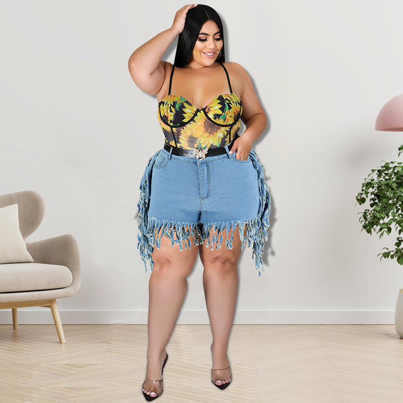 Women's Clothing Women's Sexy Tassel Denim Shorts Style Fashion For Formal & Casual For Women Sexy Tassel Denim Shorts_ecoleips.com