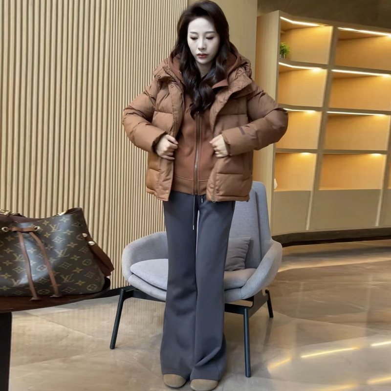 브라운 다운 재킷