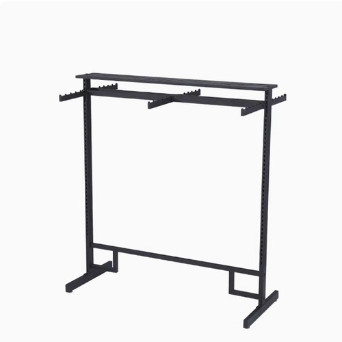 Display Rack, Six-Arm Island Stand, Stainless Steel Hanger, Shopping Mall Floor Standing, Double-Sided, Women's Clothing Store Shelf
