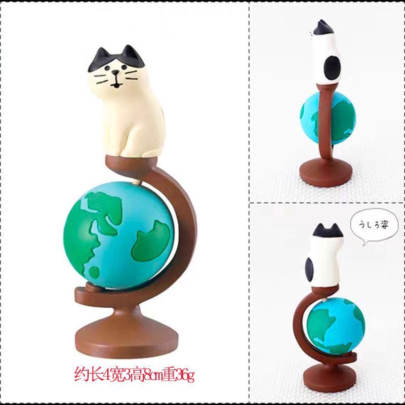 雑貨 自由の女神 世界旅行 猫イン樹脂工芸品 ミニチュア猫オーナメント|undefined