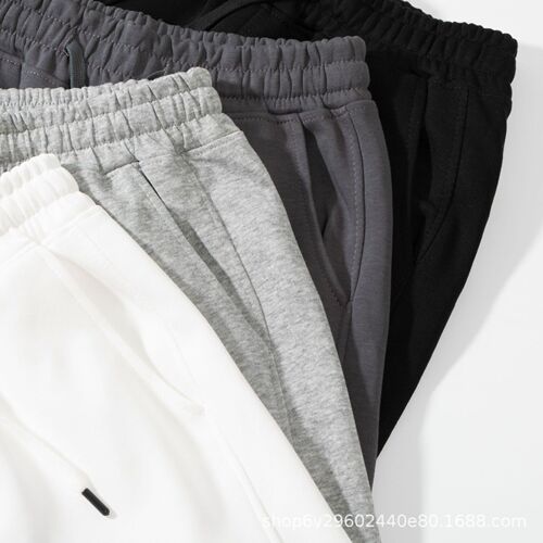 Live Streaming 320 Spring and Autumn Composite Workwear Cotton Mixed Sweatpants Long Pants for Men and Women Loose Hem Casual Sports Pants