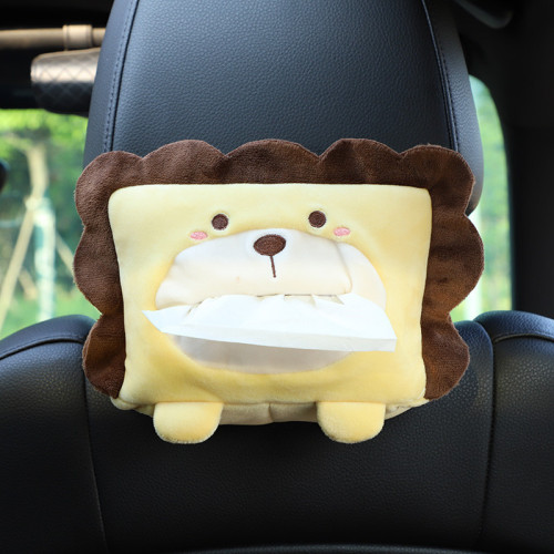 Cartoon Car Tissue Box Creative Cute Car Seat Back Sun Visor Armrest Box Multifunctional Car Tissue Box