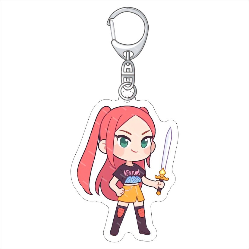 K-POP: Caza Brujas Colgante acrílico KPop Demon Hunters Keychain acrílico