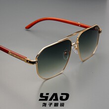 25跨境新款飞行员男女同款太阳镜高端金属蛤蟆镜经典全框驾驶墨镜