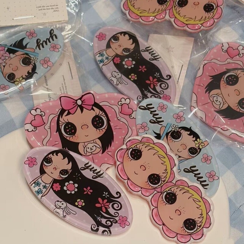 Cute Cartoon Hair Clip for Girls with Big Eyes, Side Clip in Ins Style, Trendy and Adorable Hair Accessory Cute Cartoon Hair Clip for Girls with Big Eyes, Side Clip in Ins Style, Trendy and Adorable Hair Accessory