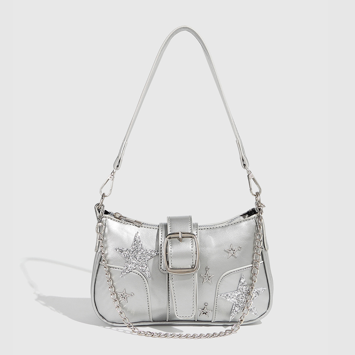 Personalized Creative Star Crescent Bag Y2K Niche Design Sweet and Cool Versatile Summer Millennium Travel Shoulder Armpit Bag