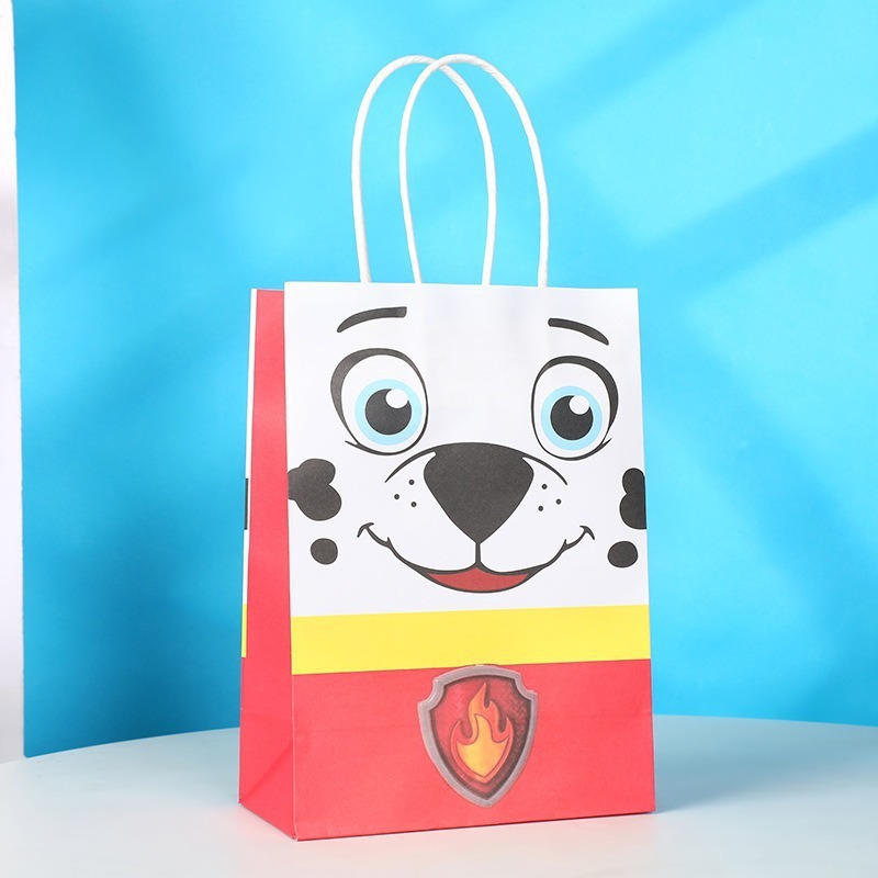 Bolsas de regalo de cumpleaños, bolsas de cartón cartón, bolsas de embalaje para llevar, bolsas de embalaje de regalo de fiesta para niños, bolsas de mano