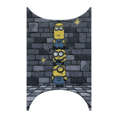 Electric vehicle foot mat: Cartoon Design, Dustproof and Sun-resistant - minions-no9-mz3