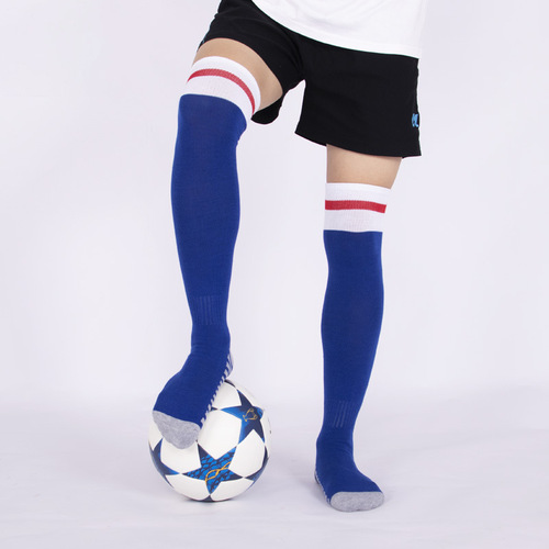 Adult and Children's Football Socks, Knee-High Thick Towel Sole Sports Socks, Long Socks Durable Football Socks