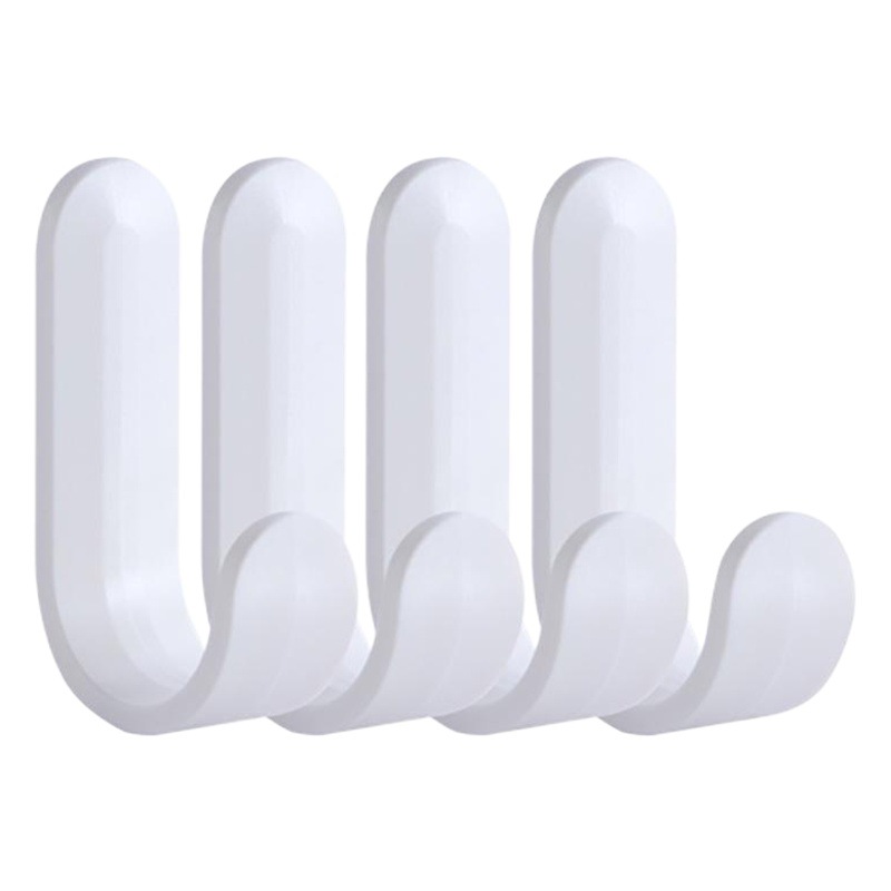 Estilo nórdico tipo J mini fuerte gancho sin punzonado hogar sin costuras gancho de ropa sin punzonado puerta del hogar gancho pegajoso trasero