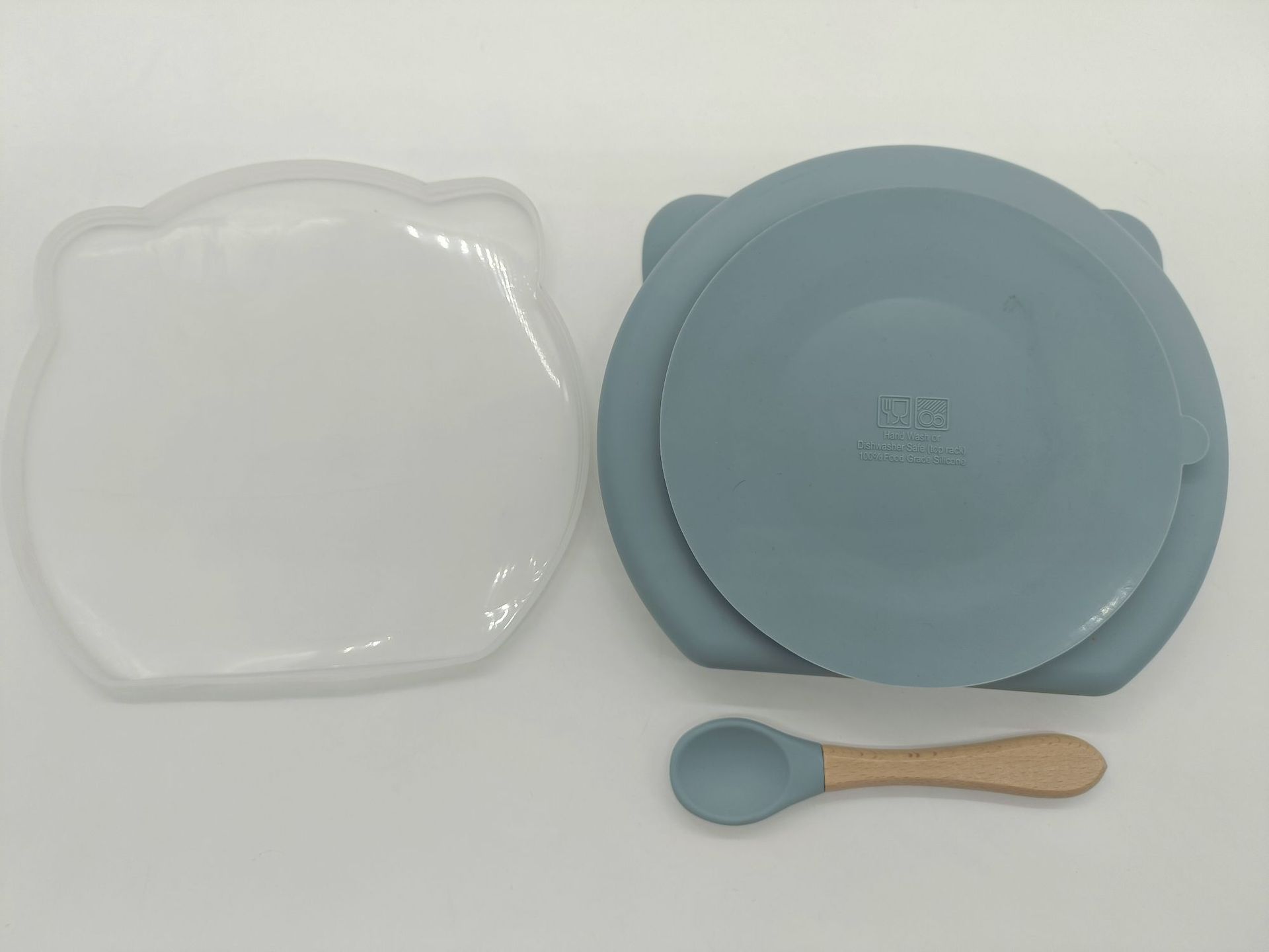 熊猫吸盘碗盖勺套装