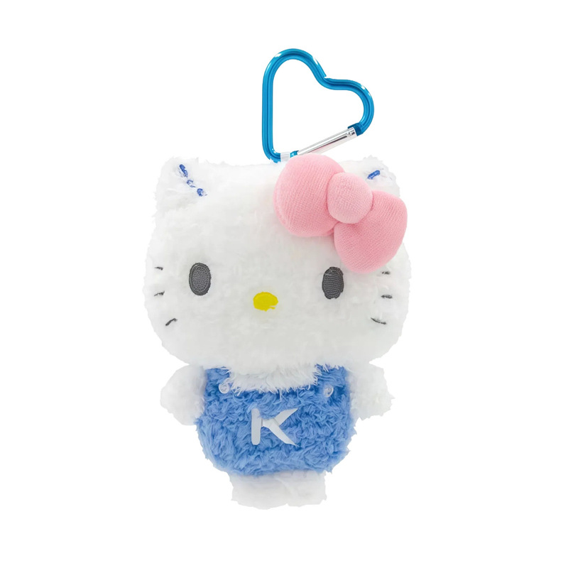 正版三丽鸥线条系列HelloKitty小挂件毛绒玩偶公仔背包吊饰钥匙扣|undefined
