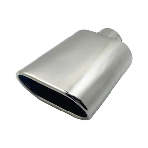 Suitable for Mercedes-Benz BMW Audi 60MM chrome-plated stainless steel decorative tail throat car stainless steel exhaust pipe