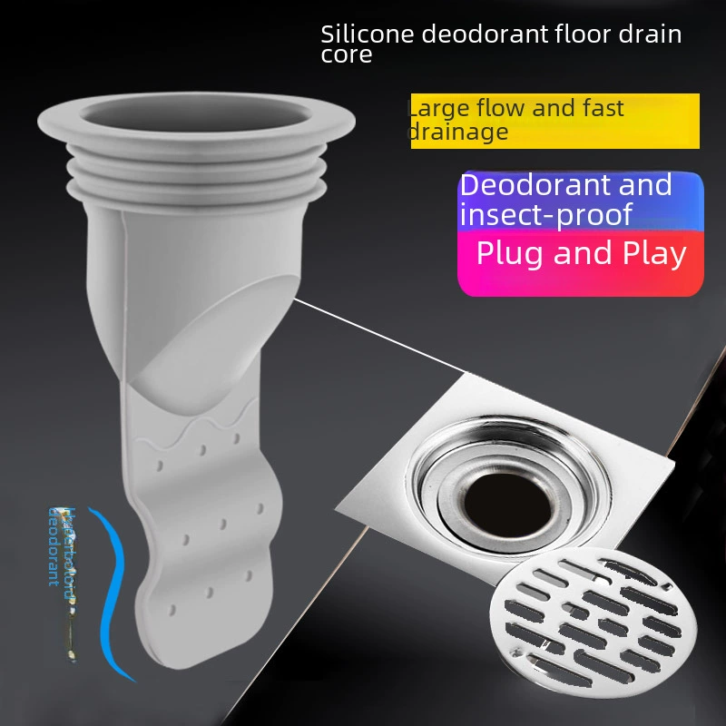 Ceciliat Dilemma Anti -Silicon Related Bathroom bathroom Washing machine Lower sewer sewer sheet covering circular inner core