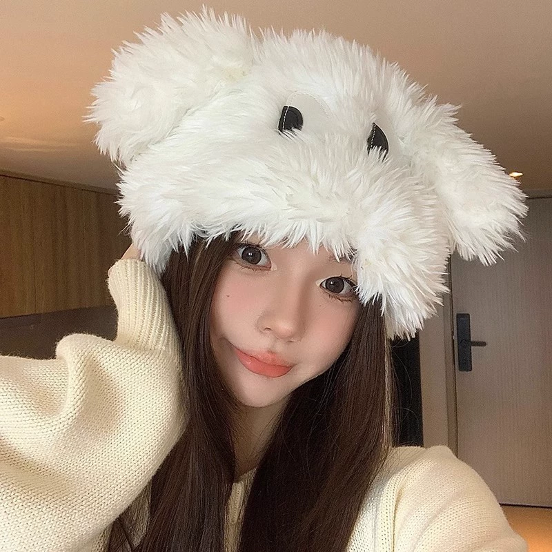 Cartoon keep warm hat with hood, (Physicals)