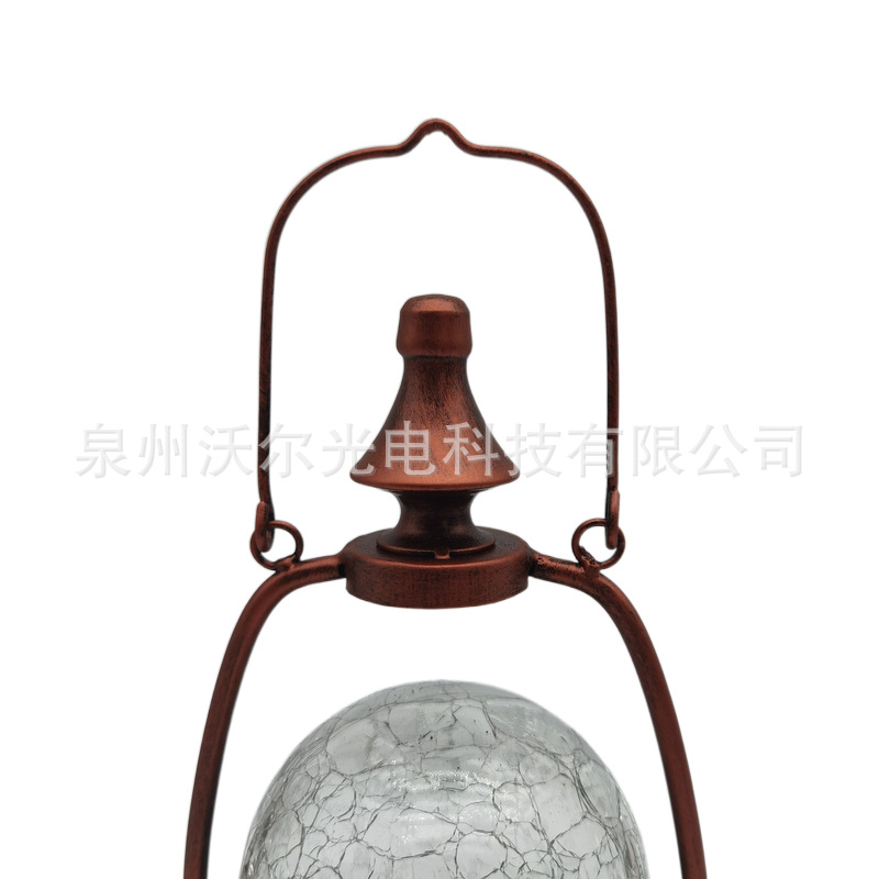 太阳能庭院灯户外防水小夜灯花园布置阳台装饰灯裂纹树挂灯氛围灯