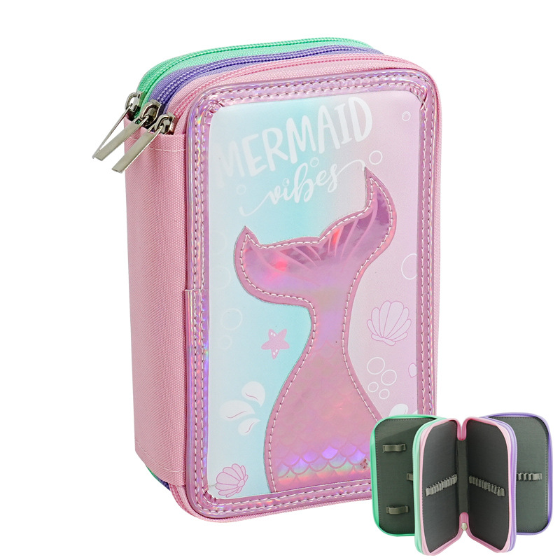 Bolsa de lápiz de arte a prueba de caídas a prueba de choque bolsas de lápiz de color bolsas de lápiz coreanas de papelería para niñas caja de lápiz