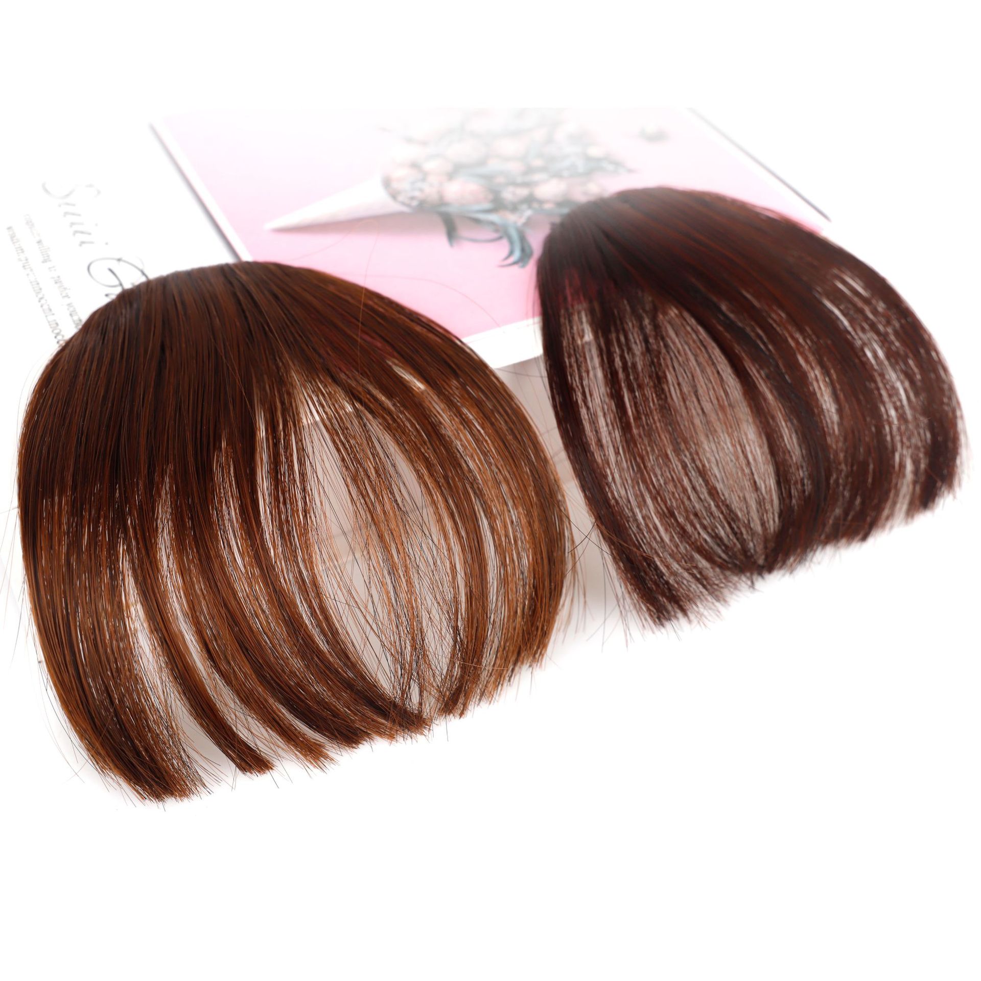 Spot wholesale chemical fiber wig air bangs Sideburns light fake bangs women's neat bangs wig piece