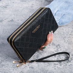 Women's Long Wallet 2023 New Large Capacity Handbag Student Double Zipper Korean Style Ladies Key Phone Bag