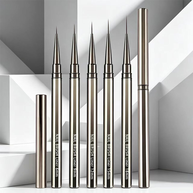 Manufacturer's Supply of Foreign Trade Nail Art Pen Sets, Nail Painting Pens, Line Drawing Pens, Flower Drawing Pens, Nail Art Tools, 5 Pieces