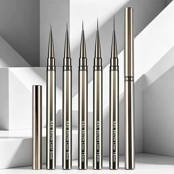 Manufacturer's Supply of Foreign Trade Nail Art Pen Sets, Nail Painting Pens, Line Drawing Pens, Flower Drawing Pens, Nail Art Tools, 5 Pieces