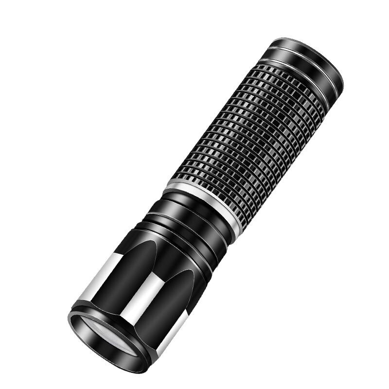 New Outdoor Strong Light Flashlight, Portable Waterproof Rechargeable Mountaineering Camping Patrol Mini Work Lighting Lamp