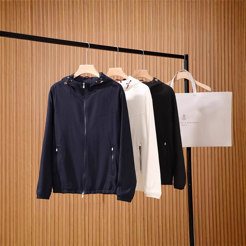 Luxurious Enjoyment! Spring and Summer Men's and Women's Italian Old Money Style Light and Breathable Business Casual Skin-Friendly Linen Hooded Jacket