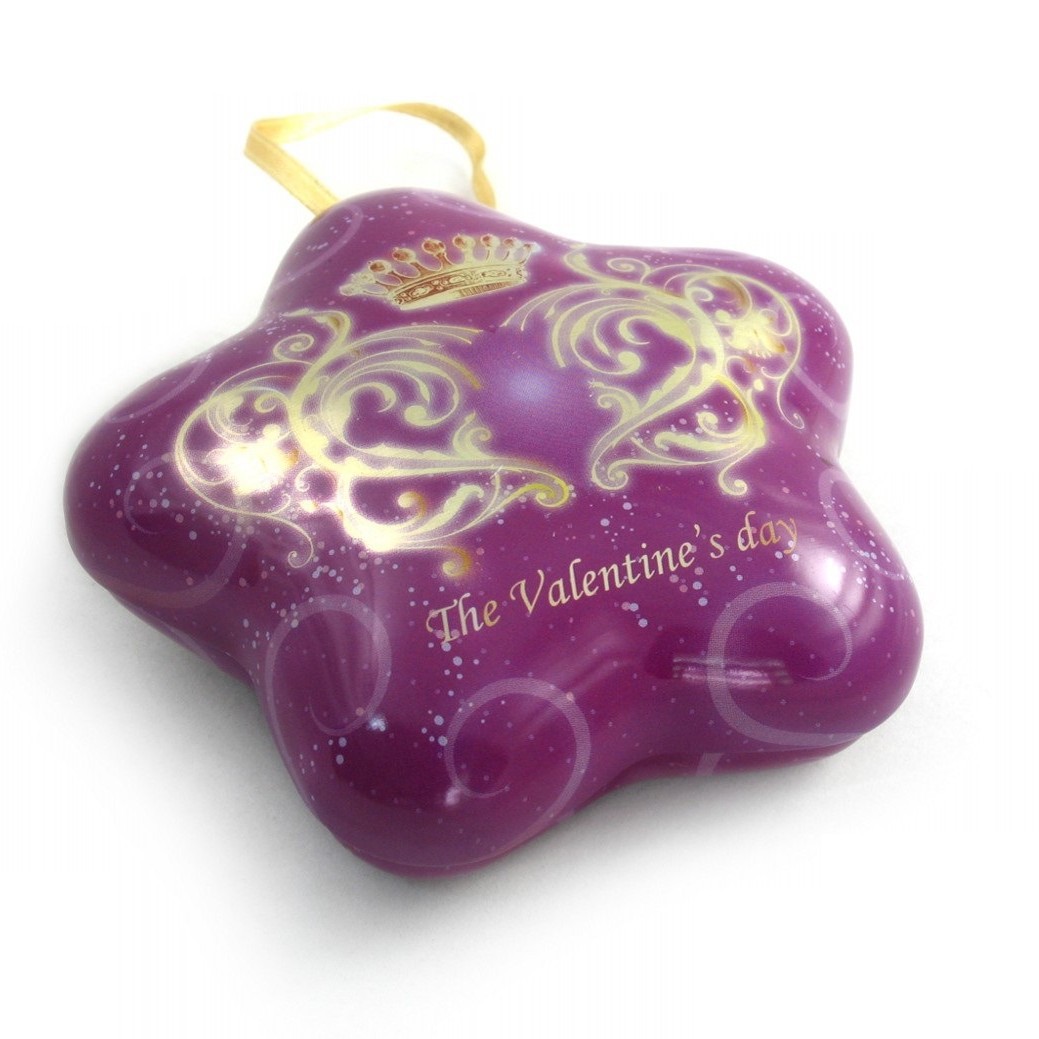 铁盒马口铁五角星 圣诞礼品盒 糖果食品盒创意化妆品铁盒