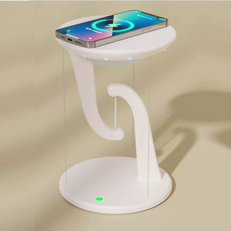 创意家居桌面摆件悬浮小夜灯智能手机无线充电台灯多功能氛围灯