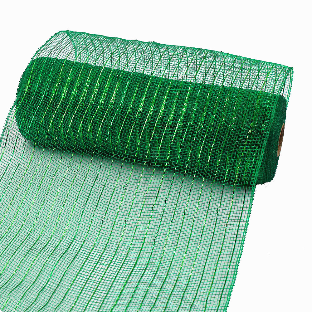 En stock al por mayor borde parrilla PP malla Navidad guirnalda haciendo guirnalda material decorativo malla Halloween