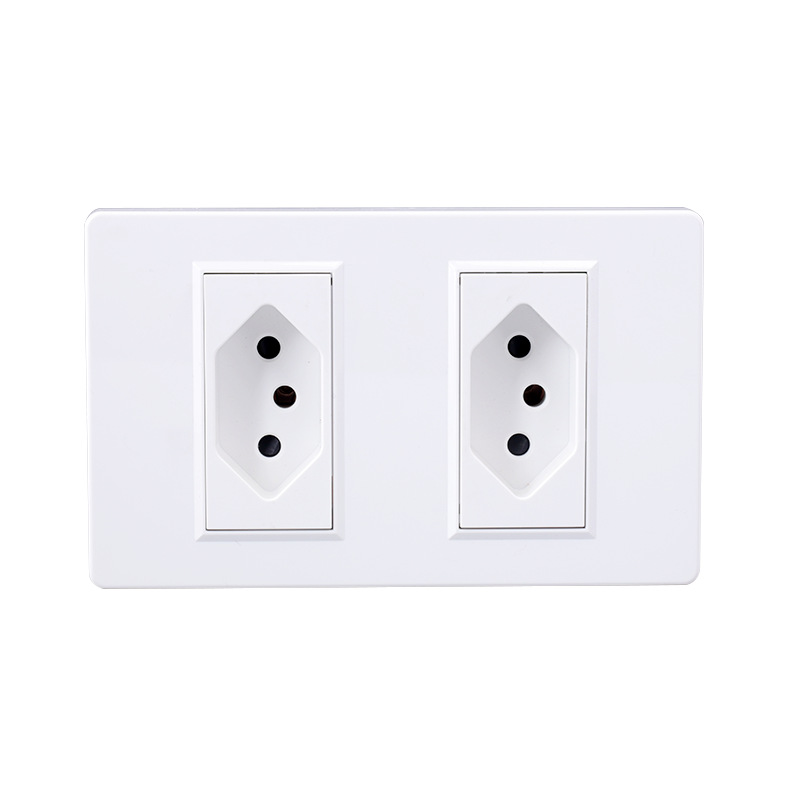 Brasil socket 118 tipo Sudáfrica pared tres agujeros Brasil Comercio exterior 10A6 agujero brasileño socket fabricantes