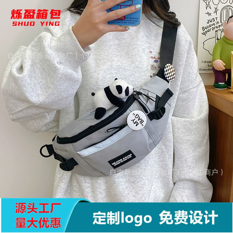 Спортивная поясная сумка для мужчин в японском стиле, новая повседневная универсальная нагрудная сумка для женщин, модная оптовая сумка через плечо на одно плечо для улицы