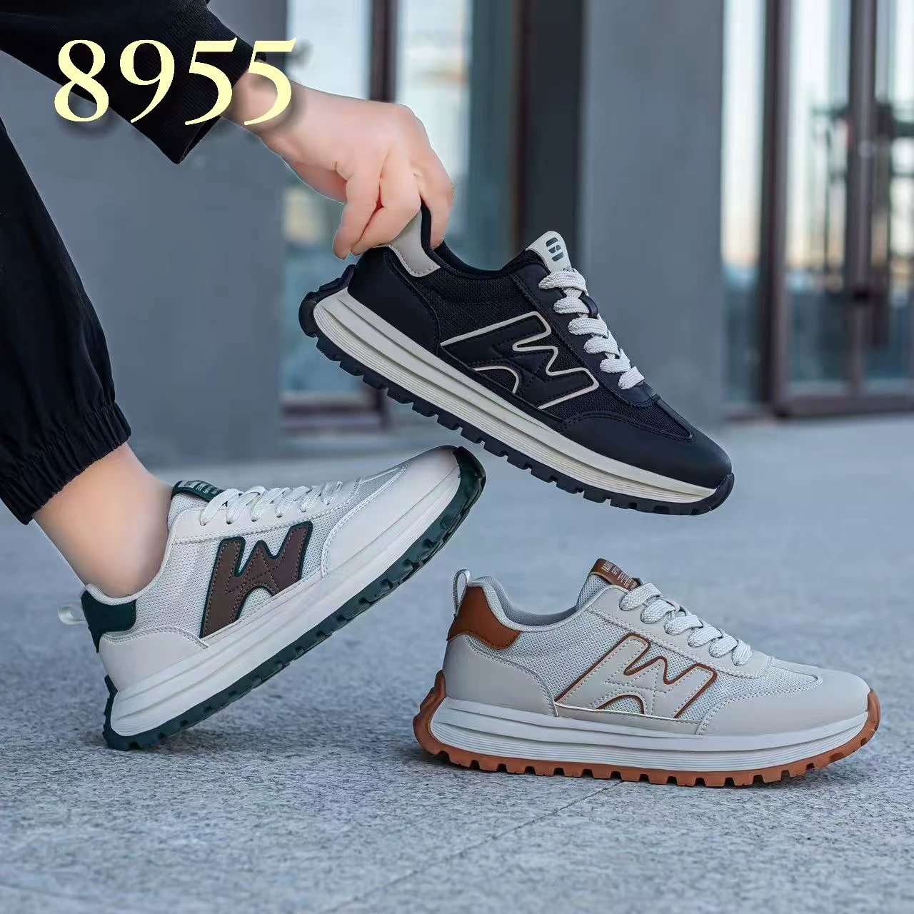 Новая модная мужская обувь новая пешеходная повседневная спортивная обувь