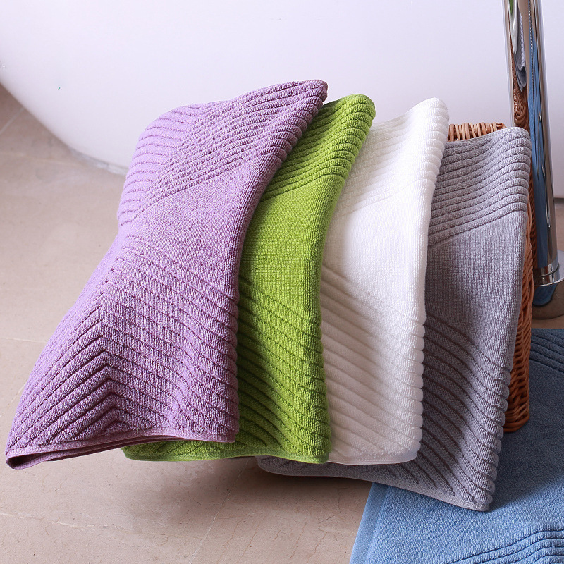 Thickened Five-star Hotel Floor Towel Floor Mat Bathroom Entry Non-slip Pure Cotton Household Toilet Foot Mat Absorbent