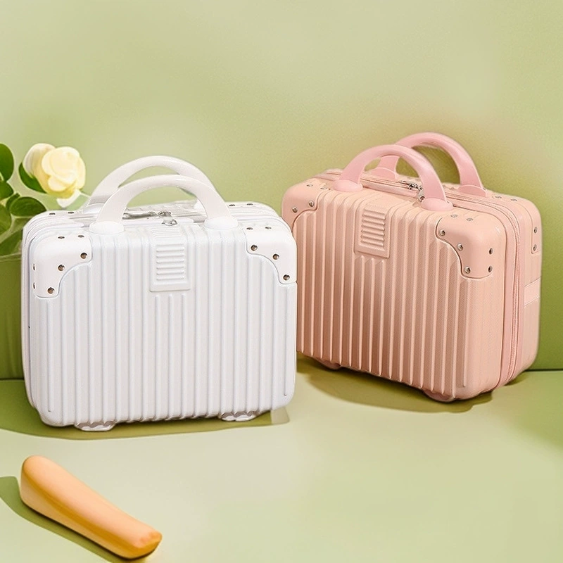Небольшой чемодан на заказ, 14inch косметичек, сувенирная маленькая мини-дорожная сумка для хранения с паролем