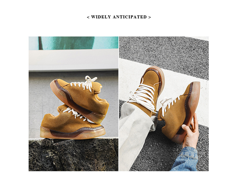 Herren Freizeitschuhe Mit Dicker Sohle Und Plateau Absatz_voghion.com