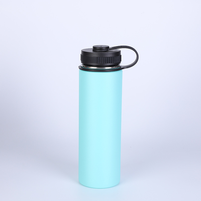 Botella de Agua Deportiva de Gran Capacidad con Aislamiento al Vacío de Doble Capa de Acero Inoxidable de 22 oz, Portátil para Exteriores y Montañismo