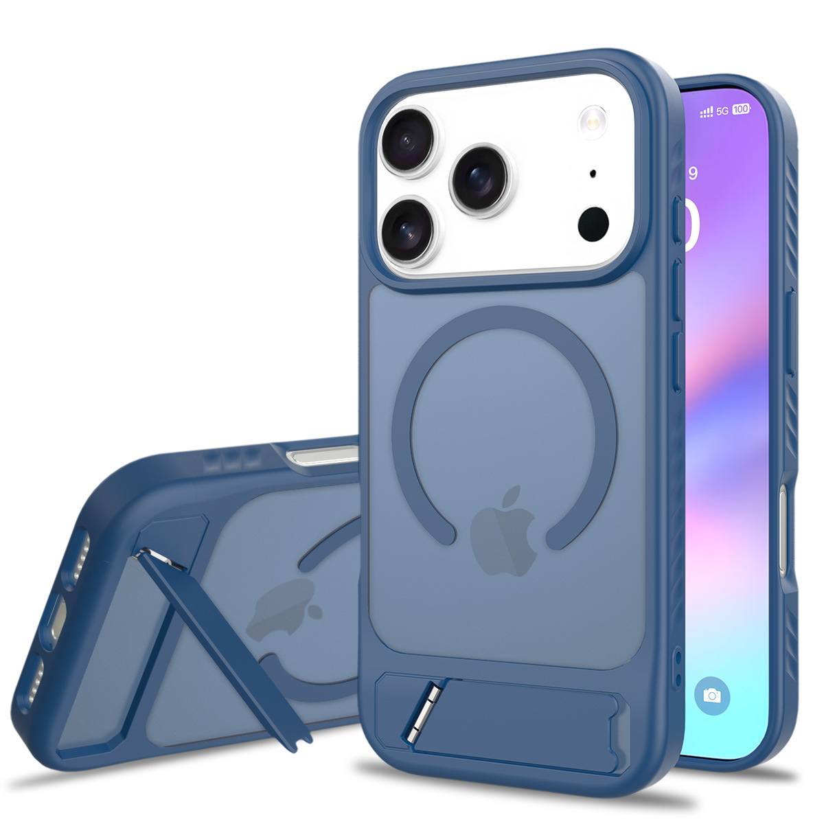Aplicable a Apple iPhone 17 Pro Fengshang soporte caso de teléfono móvil en forma de soporte incrustado cubierta de absorción magnética 17AIR