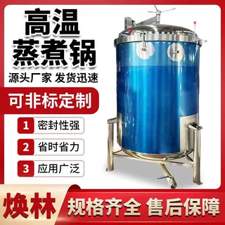 红豆立式高压蒸煮锅可蒸煮熬制粽子药材肉制品智能控制一机多用