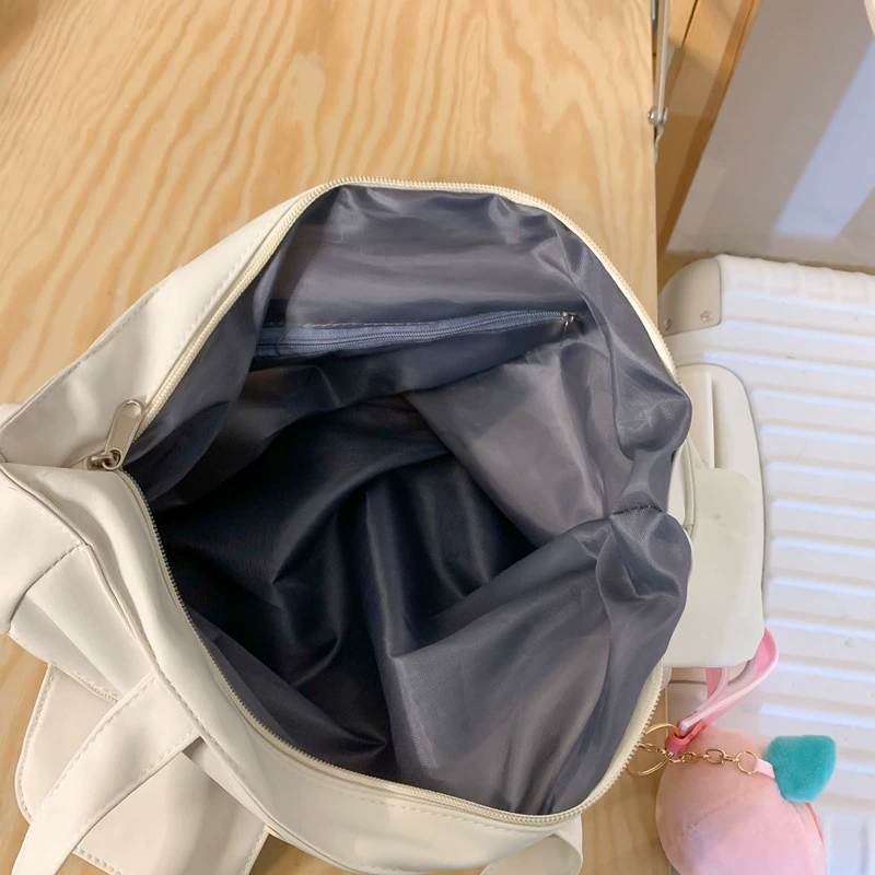 Study bag, nylon Japanese one-shoulder bag, capacious book bag