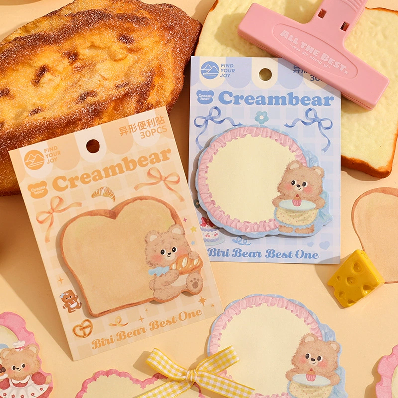 Fjord Island Cream Bear Series Alien Post-it notes Creative Cute Hand Notes Tags Memos Sticky Post-it notes