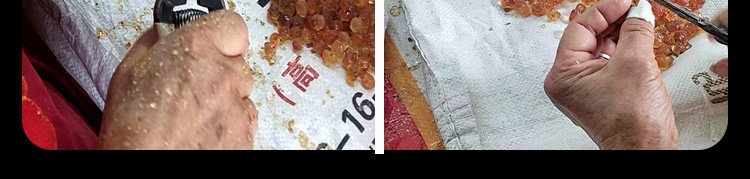 Peach Gum Tao Jiao 桃胶 Natural Resin Granules Large Clean Pieces for Dessert Soups and Milk Stews 500g quality and texture