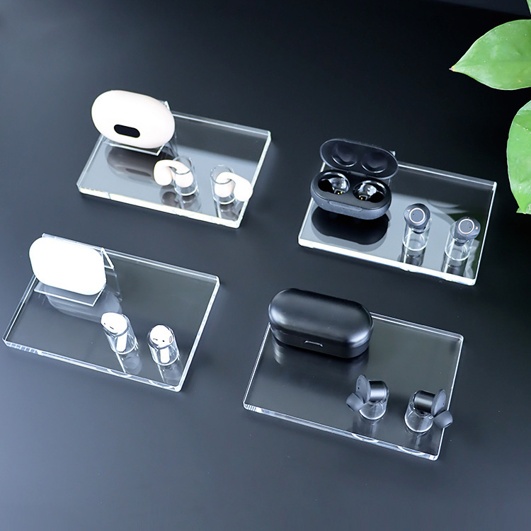 New creative headset display stand table clip ear hook earplugs bracket TWS wireless sports Bluetooth headset bracket
